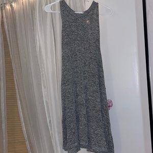 Grey casual short tank dress